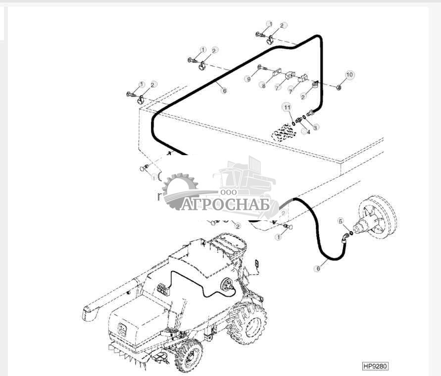 CYLINDER SPEED HYDRAULIC HOSE 